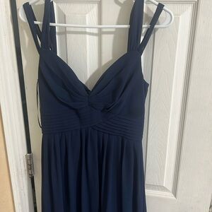 Navy blue bridesmaid dress